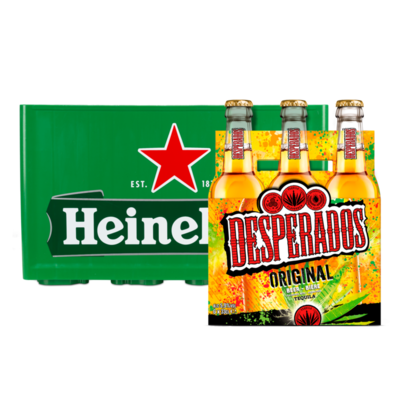 Heineken Krat en Desperados 6-Pack